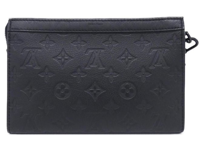 Portafoglio wearable Louis Vuitton Monogram Shadow Gaston Nero - vista 2