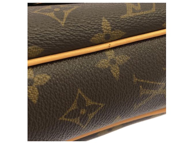 Borsa a tracolla Louis Vuitton Monogram Tikal PM Marrone - vista 3
