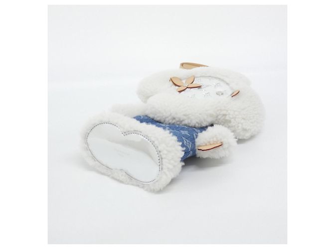 Zaino Louis Vuitton Monogram Denim Vivienne Bianco Blu - vista 3