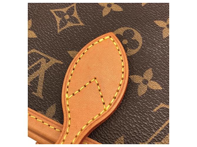 Borsa Louis Vuitton Monogram Neverfull MM Marrone - vista 4