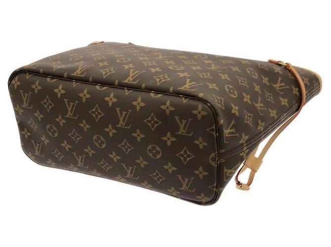 Borsa Louis Vuitton Monogram Neverfull MM Marrone - vista 2