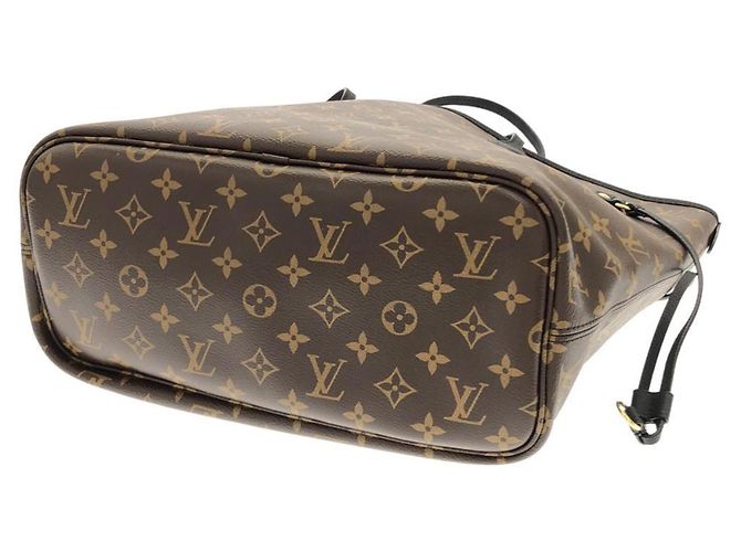 Borsa Louis Vuitton Monogram Neverfull Inside Out MM Marrone - vista 2
