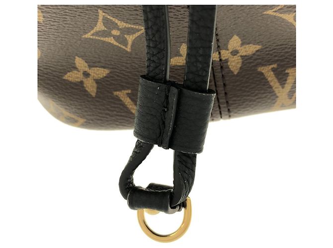 Borsa Louis Vuitton Monogram Neverfull Inside Out MM Marrone - vista 6