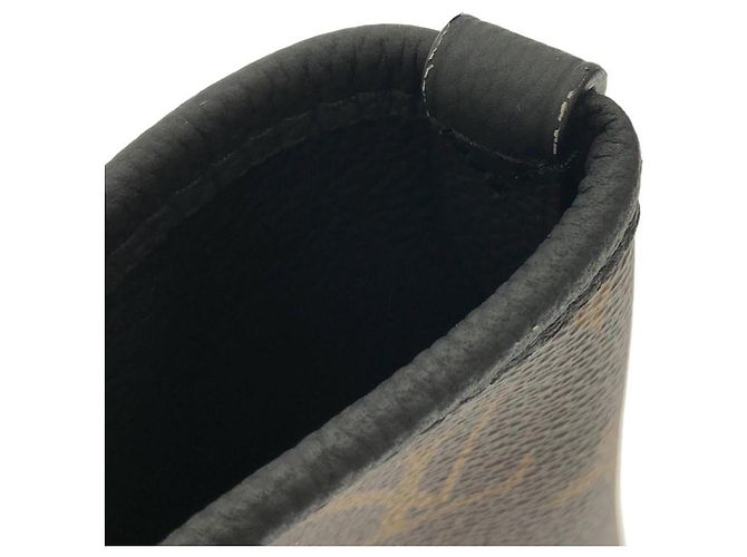 Borsa Louis Vuitton Monogram Neverfull Inside Out MM Marrone - vista 7