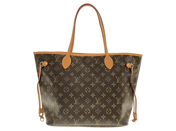 Borsa Louis Vuitton Monogram Neverfull MM Marrone - vista 2
