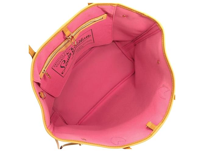 Borsa Louis Vuitton Monogram Neverfull MM Marrone - vista 7