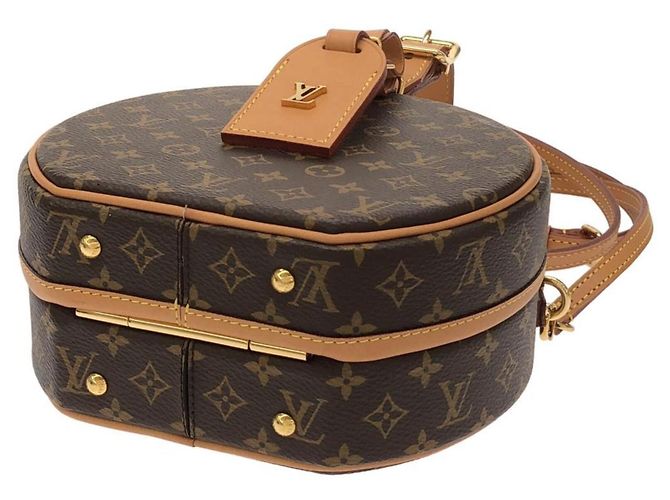 Borsa Louis Vuitton Monogram Petite Boite Chapeau Marrone - vista 3