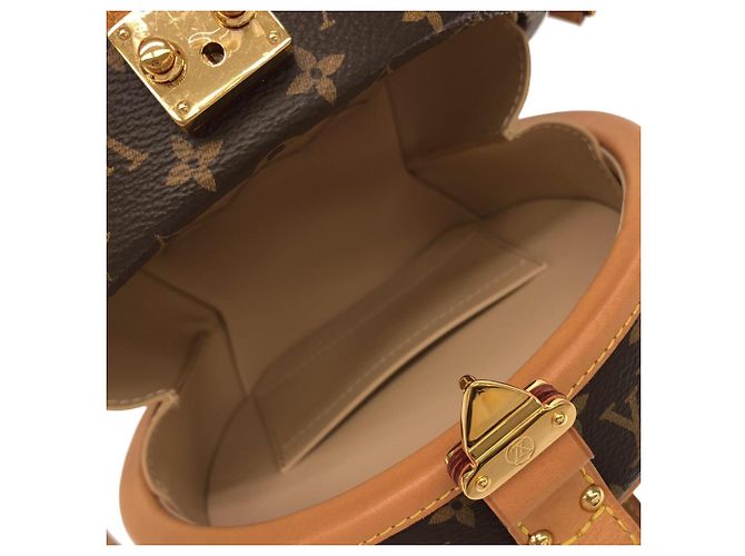 Borsa Louis Vuitton Monogram Petite Boite Chapeau Marrone - vista 8