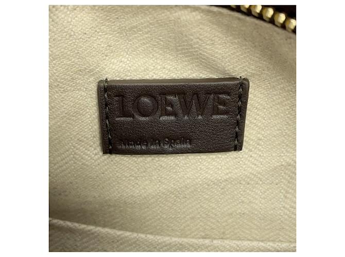 Borsa Loewe Puzzle Small Bordò Cioccolato - vista 10