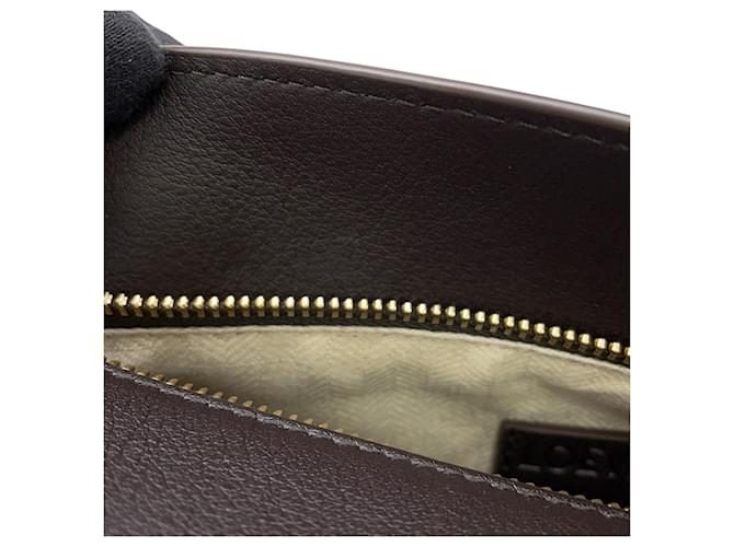 Borsa Loewe Puzzle Small Bordò Cioccolato - vista 7