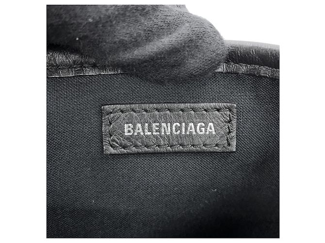 Borsa Tote Balenciaga Navy Cabas S Nera Nero - vista 15