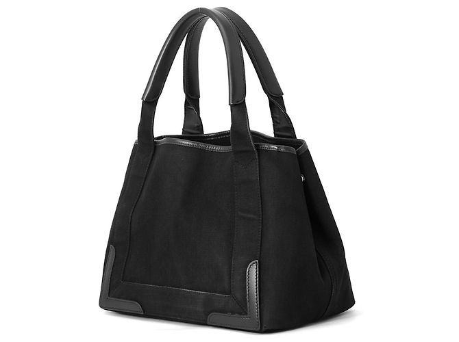Borsa Tote Balenciaga Navy Cabas S Nera Nero - vista 2