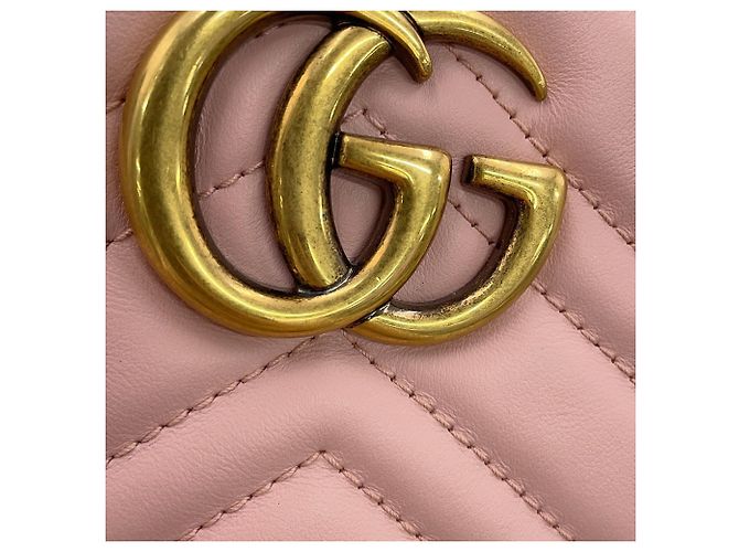 Gucci GG Marmont Leder-Rucksack Pink - Ansicht 13