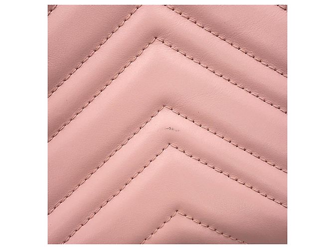 Gucci GG Marmont Leder-Rucksack Pink - Ansicht 6