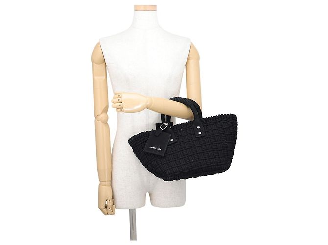 Everyday Borsa Balenciaga Bistro Basket Bag XS Nero - vista 4