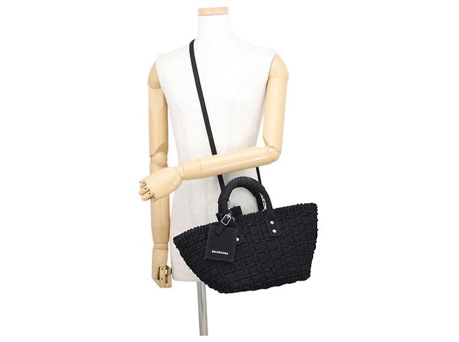 Everyday Borsa Balenciaga Bistro Basket Bag XS Nero - vista 5