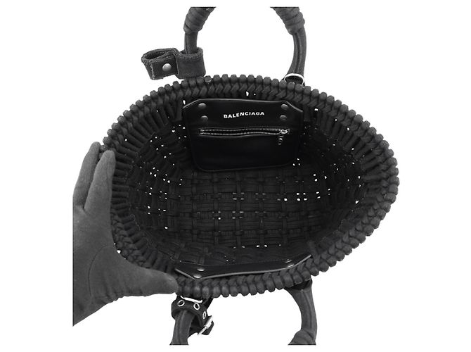 Everyday Borsa Balenciaga Bistro Basket Bag XS Nero - vista 6