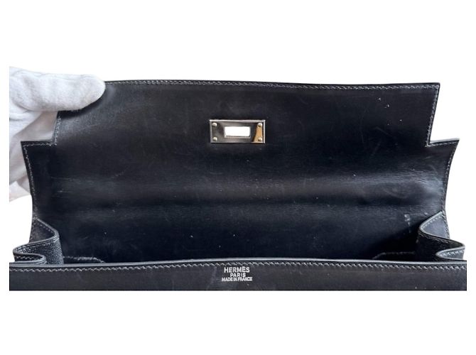 Hermès Borsa a tracolla Hermes Kelly 32 Nero - vista 10