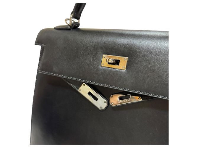 Hermès Borsa a tracolla Hermes Kelly 32 Nero - vista 12