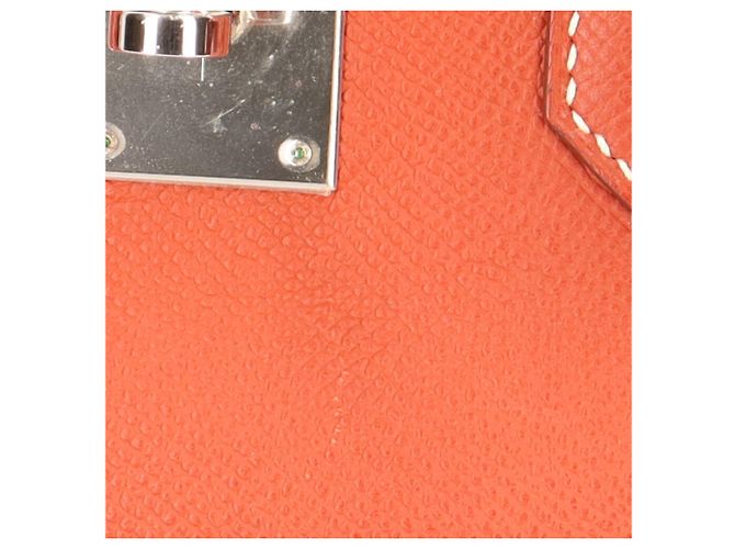 Hermès Hermes Birkin 30 Handtasche Weiß Rot Orange - Ansicht 12