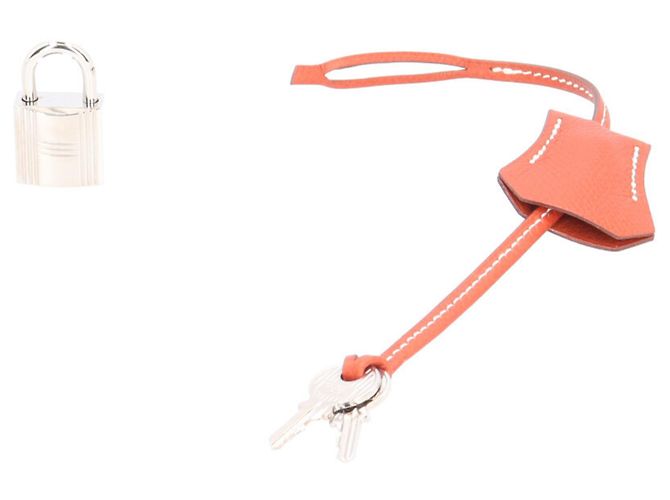 Hermès Hermes Birkin 30 Handtasche Weiß Rot Orange - Ansicht 16