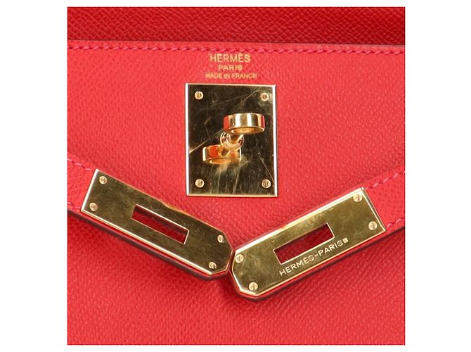 Hermès Borsa a tracolla Hermes Kelly 28 Rosso - vista 13