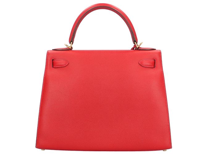 Hermès Borsa a tracolla Hermes Kelly 28 Rosso - vista 3