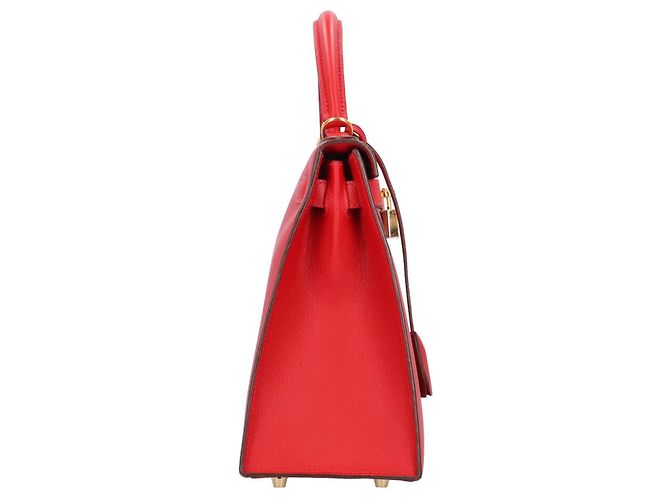 Hermès Borsa a tracolla Hermes Kelly 28 Rosso - vista 4