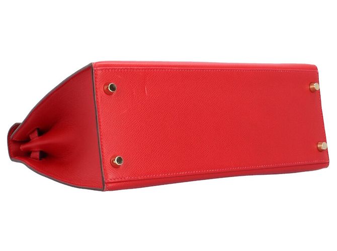 Hermès Borsa a tracolla Hermes Kelly 28 Rosso - vista 6
