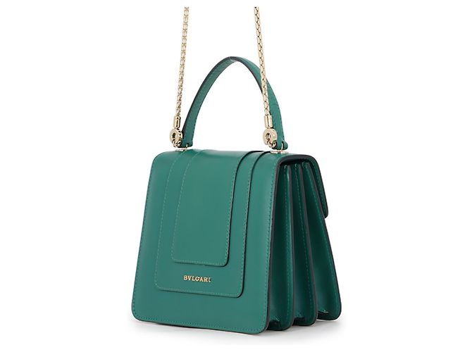 Bulgari Borsa Bvlgari Serpenti Forever in Emerald Green - vista 2