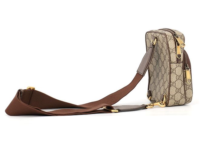 Borsa a tracolla Gucci Ophidia GG Supreme Rosso Beige Verde - vista 2