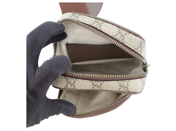 Borsa a tracolla Gucci Ophidia GG Supreme Rosso Beige Verde - vista 6