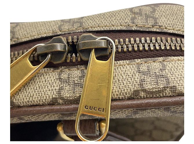 Borsa a tracolla Gucci Ophidia GG Supreme Rosso Beige Verde - vista 9