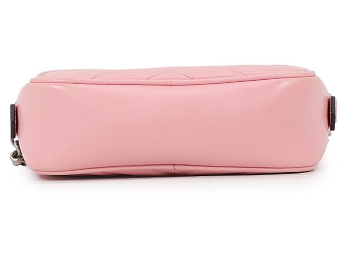 Borsa a tracolla mini con catena Gucci GG Marmont Rosa - vista 3
