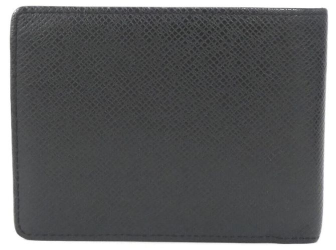 Louis Vuitton Taiga Portefeuille Multiple Billfold Nero - vista 2