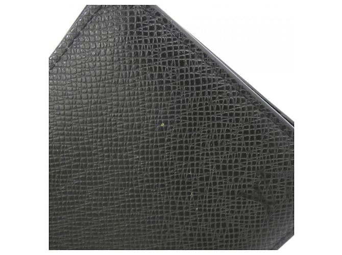 Louis Vuitton Taiga Portefeuille Multiple Billfold Nero - vista 5