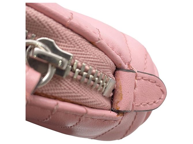 Pouch Gucci GG Marmont in pelle rosa - vista 9