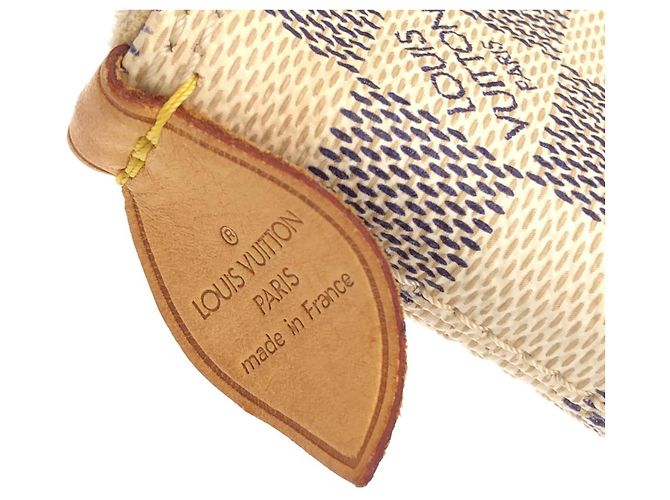 Borsa Louis Vuitton Damier Azur Saleya PM Blu - vista 4