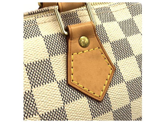 Borsa Louis Vuitton Damier Azur Speedy Boston Blu - vista 3