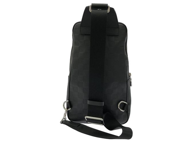 Borsa a tracolla Louis Vuitton Damier Infini Avenue Nero - vista 2