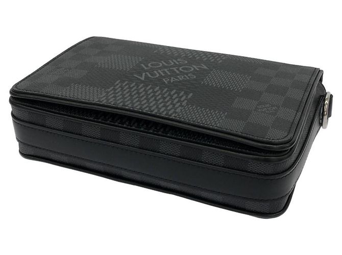 Borsa Messenger Louis Vuitton Damier Graphite 3D Studio Damier ebene - vista 3