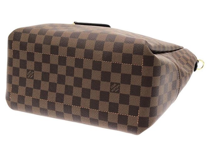 Borsa Louis Vuitton Damier Belmont MM Damier ebene - vista 3