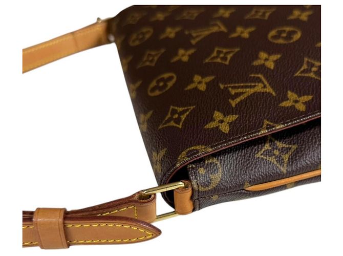 Borsa a tracolla Louis Vuitton Musette Tango Monogram Marrone Multicolore Monogramma - vista 10