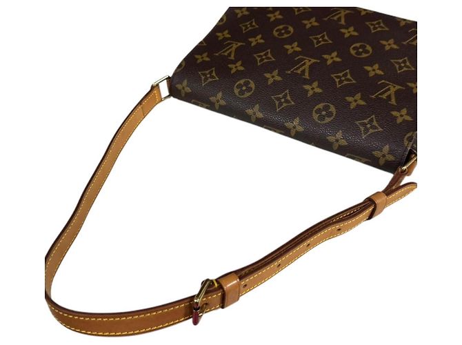 Borsa a tracolla Louis Vuitton Musette Tango Monogram Marrone Multicolore Monogramma - vista 12
