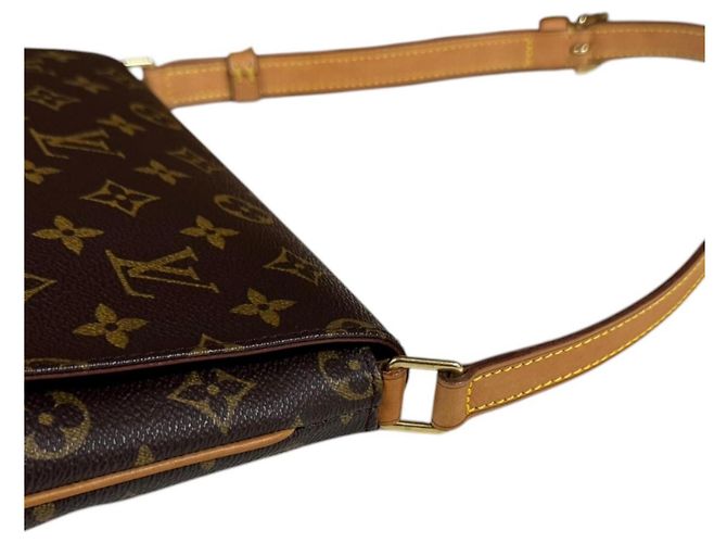 Borsa a tracolla Louis Vuitton Musette Tango Monogram Marrone Multicolore Monogramma - vista 9
