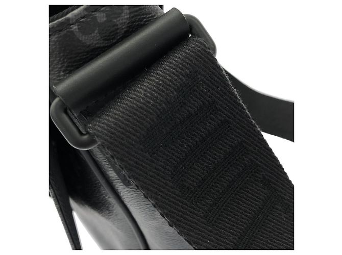 Borsa a tracolla Louis Vuitton Monogram Eclipse Montsouris Messenger Nero - vista 9