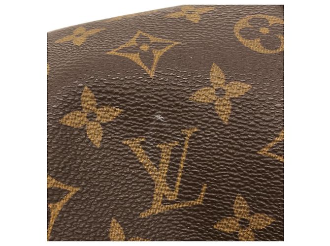 Borsa Boston Louis Vuitton Monogram Keepall Bandoulière 55cm Marrone - vista 5