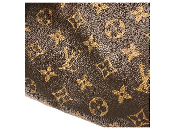 Borsa Boston Louis Vuitton Monogram Keepall Bandoulière 55cm Marrone - vista 6