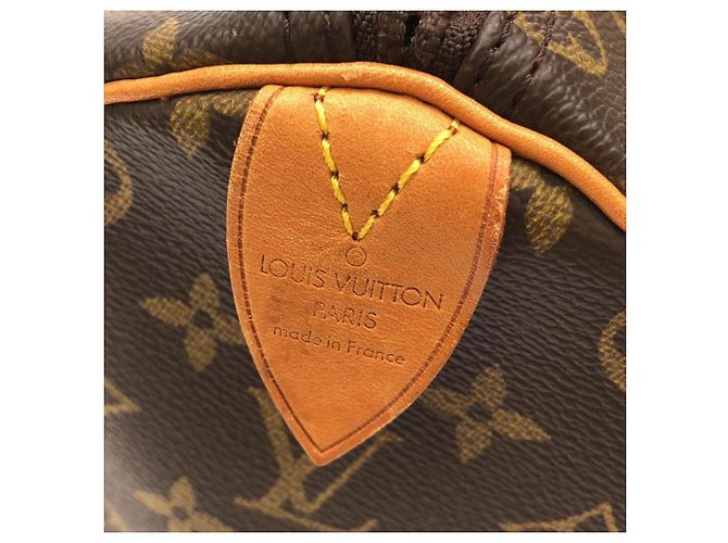 Borsa Boston Louis Vuitton Monogram Keepall 50cm Marrone - vista 3
