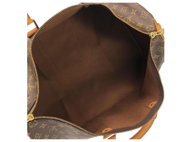Borsa Boston Louis Vuitton Monogram Keepall 50cm Marrone - vista 8